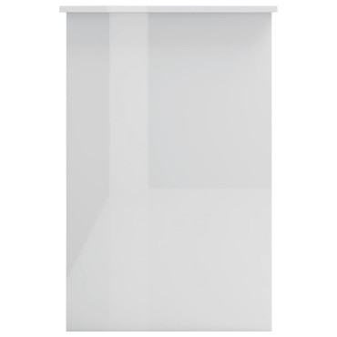 vidaXL Γραφείο Γυαλιστερό Λευκό 100x50x76cm από Επεξ. Ξύλο 1 τεμ.