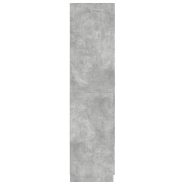 vidaXL Ντουλάπα Γκρι του Σκυροδέματος 90x52x200cm Επεξ. Ξύλο 1 τεμ.