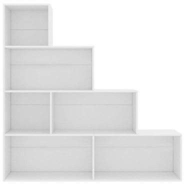 vidaXL Βιβλιοθήκη/Διαχωριστικό Χώρου Λευκό 155x24x160cm Επεξ. Ξύλο 1 τεμ.