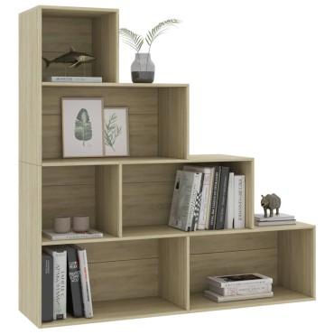 vidaXL Βιβλιοθήκη/Διαχωριστικό Sonoma Δρυς 155x24x160cm Επεξ. Ξύλο 1 τεμ.