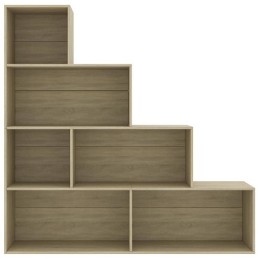 vidaXL Βιβλιοθήκη/Διαχωριστικό Sonoma Δρυς 155x24x160cm Επεξ. Ξύλο 1 τεμ.