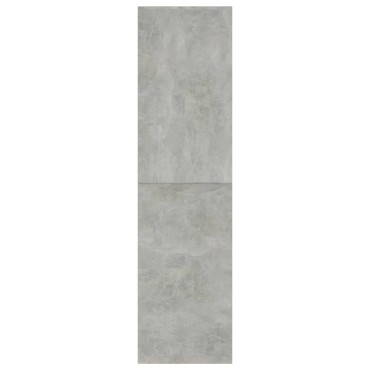 vidaXL Βιβλιοθήκη/Διαχωριστικό Γκρι Σκυροδ. 155x24x160cm Επεξ. Ξύλο 1 τεμ.