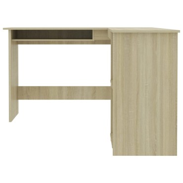 vidaXL Γραφείο Γωνιακό Sonoma Δρυς 120x140x75cm από Επεξ. Ξύλο 1 τεμ.