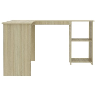 vidaXL Γραφείο Γωνιακό Sonoma Δρυς 120x140x75cm από Επεξ. Ξύλο 1 τεμ.