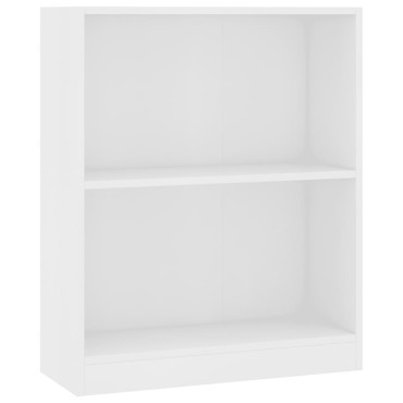 vidaXL Βιβλιοθήκη Λευκή 60x24x76cm από Επεξεργασμένο Ξύλο 1 τεμ.