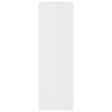 vidaXL Βιβλιοθήκη Λευκή 60x24x76cm από Επεξεργασμένο Ξύλο 1 τεμ.
