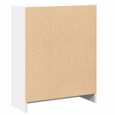 vidaXL Βιβλιοθήκη Λευκή 60x24x76cm από Επεξεργασμένο Ξύλο 1 τεμ.
