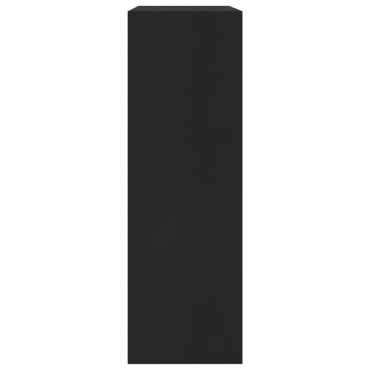 vidaXL Βιβλιοθήκη Μαύρη 60x24x76cm από Επεξεργασμένο Ξύλο 1 τεμ.