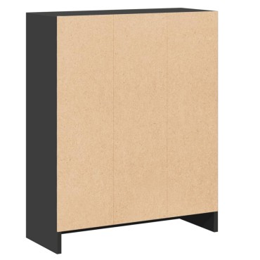vidaXL Βιβλιοθήκη Μαύρη 60x24x76cm από Επεξεργασμένο Ξύλο 1 τεμ.