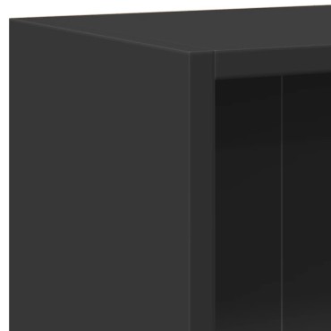 vidaXL Βιβλιοθήκη Μαύρη 60x24x76cm από Επεξεργασμένο Ξύλο 1 τεμ.