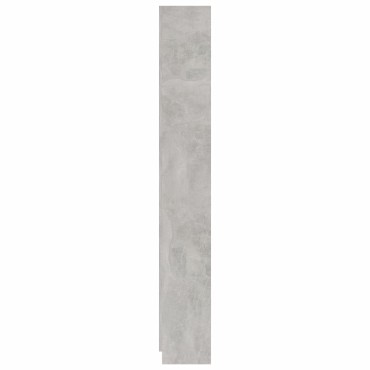 vidaXL Βιβλιοθήκη με 5 Ράφια Γκρι Σκυροδέμ. 60x24x175cm Επεξ. Ξύλο 1 τεμ.