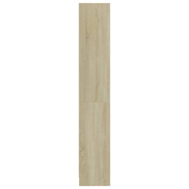 vidaXL Βιβλιοθήκη με 4 Ράφια Sonoma Δρυς 80x24x142cm Επεξ. Ξύλο 1 τεμ.