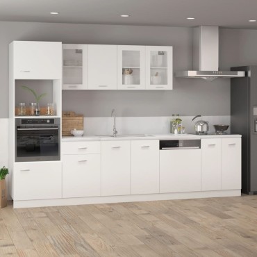 vidaXL Ντουλάπι Δαπέδου Lyon Λευκό 60x46x81,5cm Επεξ. Ξύλο 1 τεμ.
