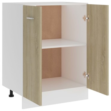 vidaXL Ντουλάπι "Lyon" Sonoma Δρυς 60x46x81,5cm από Τεχνητό Ξύλο 1 τεμ.