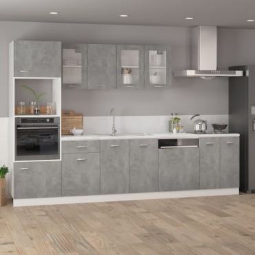 vidaXL Ντουλάπι Δαπέδου Lyon Γκρι Σκυροδέματος 60x46x81,5cm 1 τεμ.