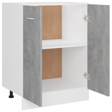 vidaXL Ντουλάπι Δαπέδου Lyon Γκρι Σκυροδέματος 60x46x81,5cm 1 τεμ.