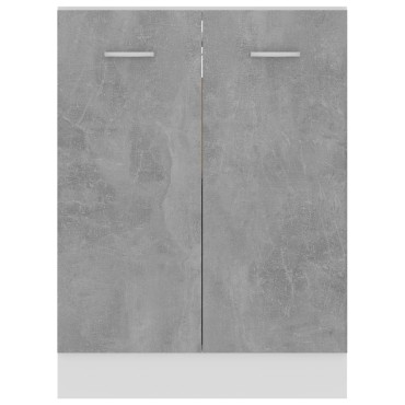 vidaXL Ντουλάπι Δαπέδου Lyon Γκρι Σκυροδέματος 60x46x81,5cm 1 τεμ.