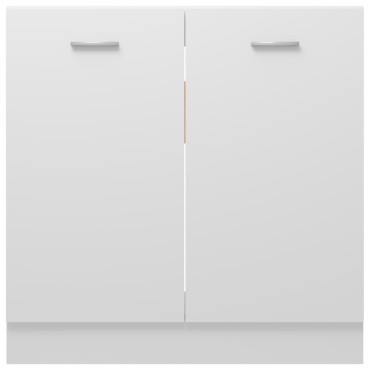 vidaXL Ντουλάπι Νεροχύτη Lyon Λευκό 80x46x81,5cm Επεξ. Ξύλο 1 τεμ.