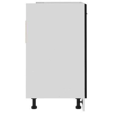 vidaXL Ντουλάπι Νεροχύτη Lyon Μαύρο 80x46x81,5cm Επεξ. Ξύλο 1 τεμ.