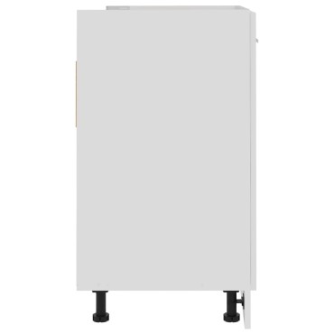 vidaXL Ντουλάπι Νεροχύτη Lyon Γυαλιστερό Λευκό 80x46x81,5cm 1 τεμ.