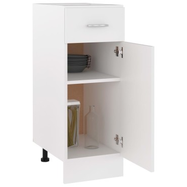 vidaXL Ντουλάπι με Συρτάρι Lyon Λευκό 30x46x81,5cm Επεξ. Ξύλο 1 τεμ.