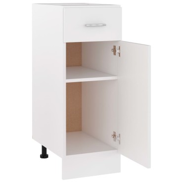 vidaXL Ντουλάπι με Συρτάρι Lyon Λευκό 30x46x81,5cm Επεξ. Ξύλο 1 τεμ.