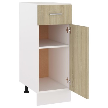vidaXL Ντουλάπι με Συρτάρι Lyon Sonoma Δρυς 30x46x81,5cm Επεξ. Ξύλο 1 τεμ.