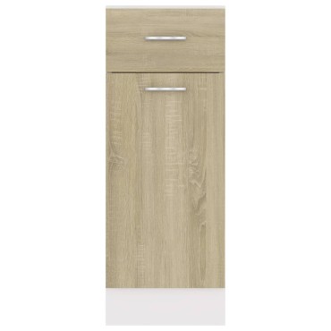 vidaXL Ντουλάπι με Συρτάρι Lyon Sonoma Δρυς 30x46x81,5cm Επεξ. Ξύλο 1 τεμ.