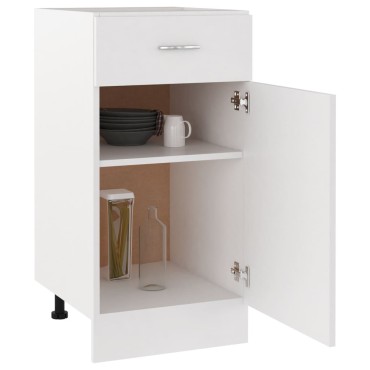 vidaXL Ντουλάπι με Συρτάρι Lyon Λευκό 40x46x81,5cm Επεξ. Ξύλο 1 τεμ.