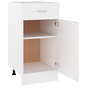 vidaXL Ντουλάπι με Συρτάρι Lyon Λευκό 40x46x81,5cm Επεξ. Ξύλο 1 τεμ.