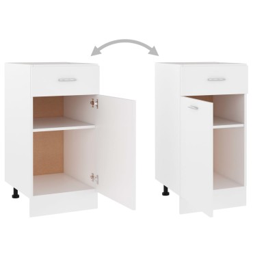 vidaXL Ντουλάπι με Συρτάρι Lyon Λευκό 40x46x81,5cm Επεξ. Ξύλο 1 τεμ.
