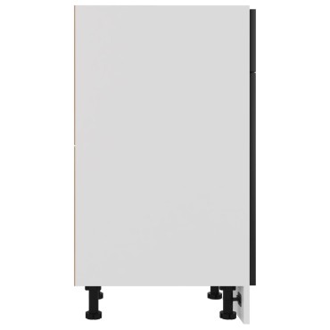 vidaXL Ντουλάπι με Συρτάρι Lyon Μαύρο 40x46x81,5cm Επεξ. Ξύλο 1 τεμ.