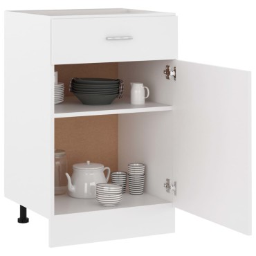 vidaXL Ντουλάπι με Συρτάρι Lyon Λευκό 50x46x81,5cm Επεξ. Ξύλο 1 τεμ.