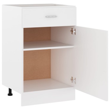 vidaXL Ντουλάπι με Συρτάρι Lyon Λευκό 50x46x81,5cm Επεξ. Ξύλο 1 τεμ.