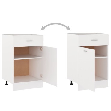 vidaXL Ντουλάπι με Συρτάρι Lyon Λευκό 50x46x81,5cm Επεξ. Ξύλο 1 τεμ.