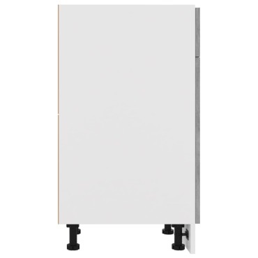 vidaXL Ντουλάπι με Συρτάρι Lyon Γκρι Σκυροδέματος 50x46x81,5 εκ 1 τεμ.