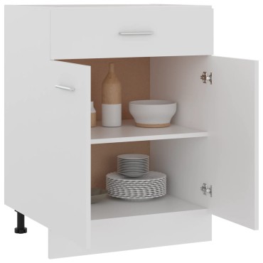 vidaXL Ντουλάπι με Συρτάρι Lyon Λευκό 60x46x81,5cm Επεξ. Ξύλο 1 τεμ.