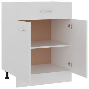 vidaXL Ντουλάπι με Συρτάρι Lyon Λευκό 60x46x81,5cm Επεξ. Ξύλο 1 τεμ.