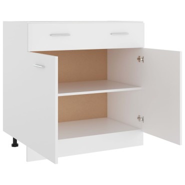 vidaXL Ντουλάπι με Συρτάρι Lyon Λευκό 80x46x81,5cm Επεξ. Ξύλο 1 τεμ.
