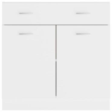 vidaXL Ντουλάπι με Συρτάρι Lyon Λευκό 80x46x81,5cm Επεξ. Ξύλο 1 τεμ.