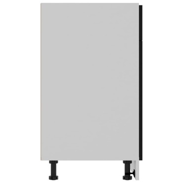 vidaXL Ντουλάπι με Συρτάρι Lyon Μαύρο 80x46x81,5cm Επεξ. Ξύλο 1 τεμ.