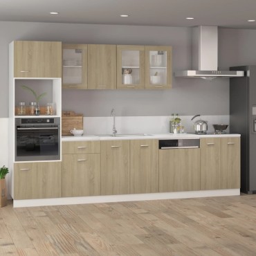 vidaXL Ντουλάπι Κρεμαστό Lyon Sonoma Δρυς 39,5x31x60cm από Επεξ. Ξύλο 1 τεμ.