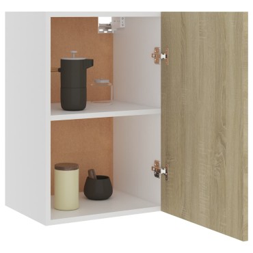 vidaXL Ντουλάπι Κρεμαστό Lyon Sonoma Δρυς 39,5x31x60cm από Επεξ. Ξύλο 1 τεμ.