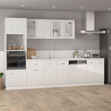 vidaXL Ντουλάπι Κρεμαστό Lyon Γυαλιστερό Λευκό 39,5x31x60cm από 1 τεμ.