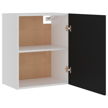 vidaXL Ντουλάπι Κρεμαστό Lyon Μαύρο 50x31x60cm από Επεξ. Ξύλο 1 τεμ.