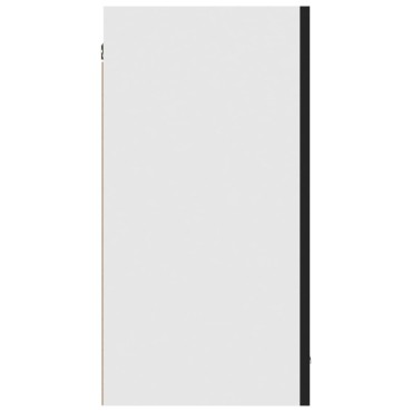 vidaXL Ντουλάπι Κρεμαστό Lyon Μαύρο 80x31x60cm από Επεξ. Ξύλο 1 τεμ.