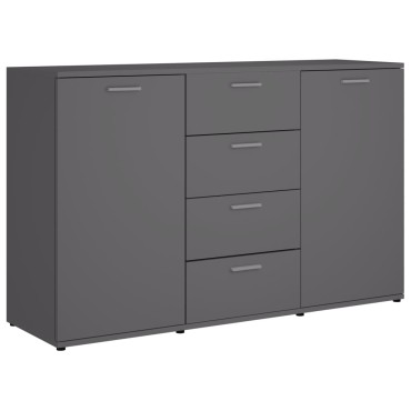 vidaXL Μπουφές Γκρι 120x35,5x75cm από Επεξ. Ξύλο 1 τεμ.