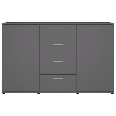 vidaXL Μπουφές Γκρι 120x35,5x75cm από Επεξ. Ξύλο 1 τεμ.