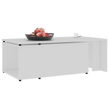 vidaXL Τραπεζάκι Σαλονιού Λευκό 150x50x35cm από Επεξ. Ξύλο 1 τεμ.