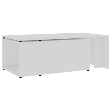 vidaXL Τραπεζάκι Σαλονιού Λευκό 150x50x35cm από Επεξ. Ξύλο 1 τεμ.
